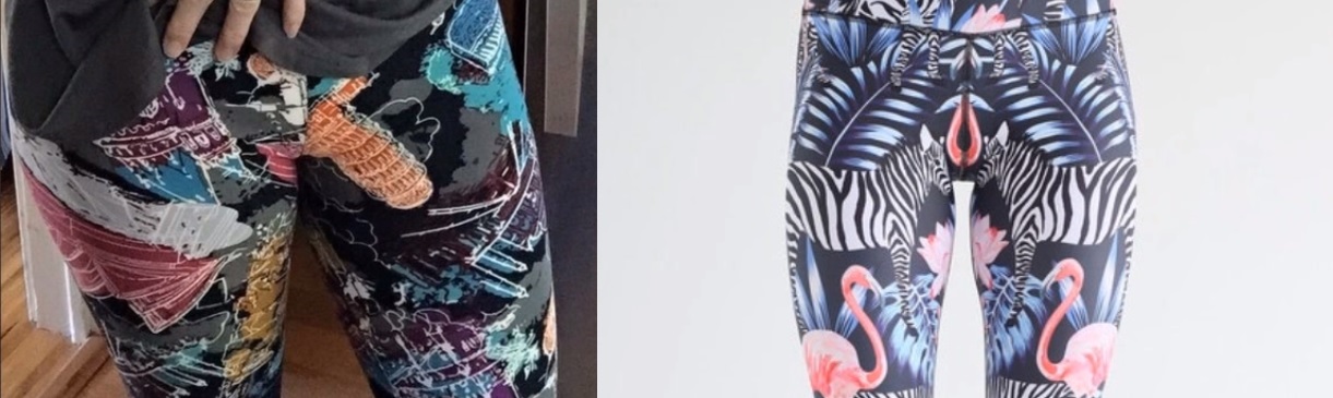 legginsy sportowe print
